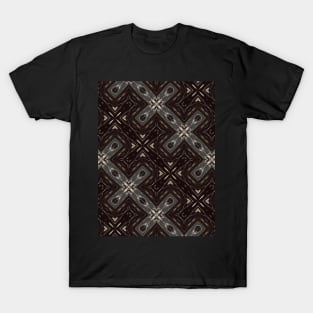 Black and White Diagonal Cross Pattern - WelshDesignsTP002 T-Shirt